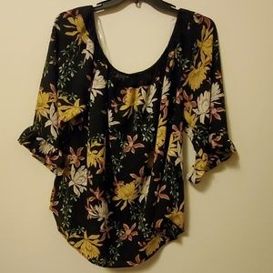 Plus off the shoulder blouse